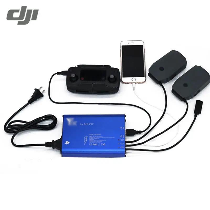 

DJI Mavic Pro RC Quadcopter Spare Parts Safe 5 in 1 Battery Transmitter Remote Control Smart Phone Battery Charger
