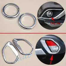 Chrome Anteriore Posteriore Della Luce di Nebbia Lampada Foglight Copertura Decorare Fit Per Mitsubishi Outlander 2016 2017 2018 2019 Accessori Trim