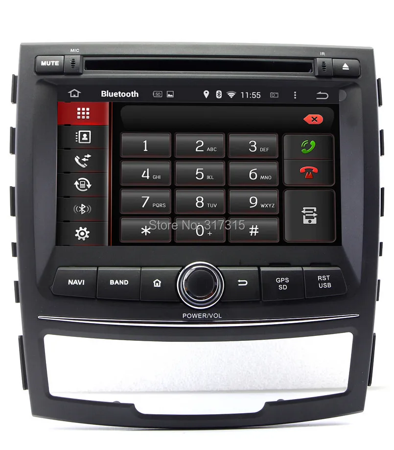 Top Android 5.1 Car DVD Player for Ssangyong Korando 2010 2011 2012 2013 with GPS Navigation Radio BT USB DVR WIFI Stereo Audio 4