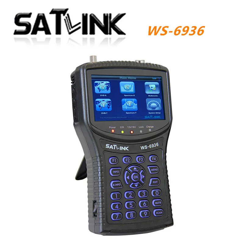 Спутниковый искатель метр ws6936 цифровой наземный сигнал поиск satlink WS-6936 dvb t2 коробка HTV h96 pro rom не входит в комплект