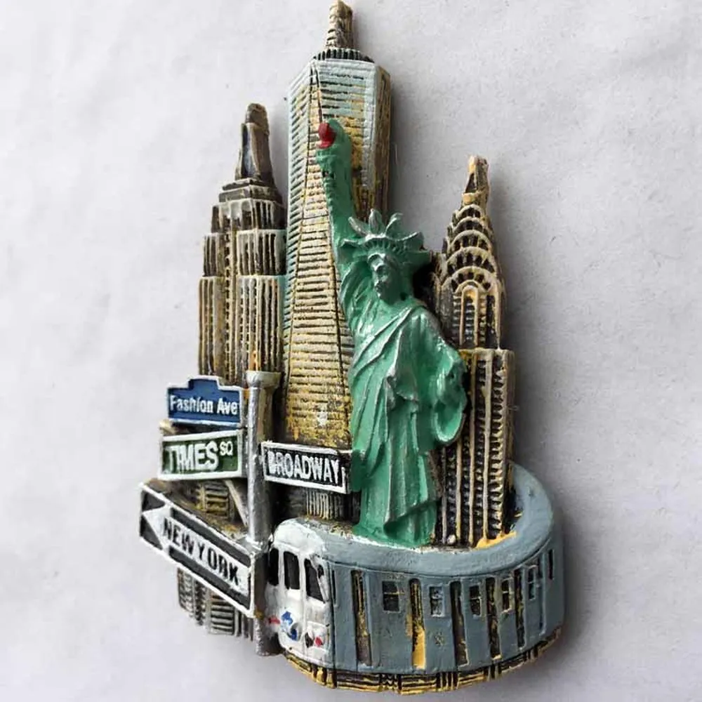 BABELEMI 1 шт. США Нью-Йорк без упаковки холодильник магнитный сувенир Статуя Свободы магниты на холодильник Декор ремесла