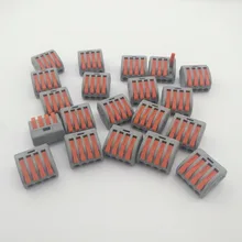 100 шт. 4 Pin PCT-214 Универсальный компактный провод жгут соединитель-проводник клеммной колодки с рычагом