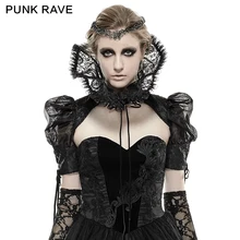 Готический викторианский женский аристократ короткая куртка, Панк Рейв, Regency, высокий воротник. S176