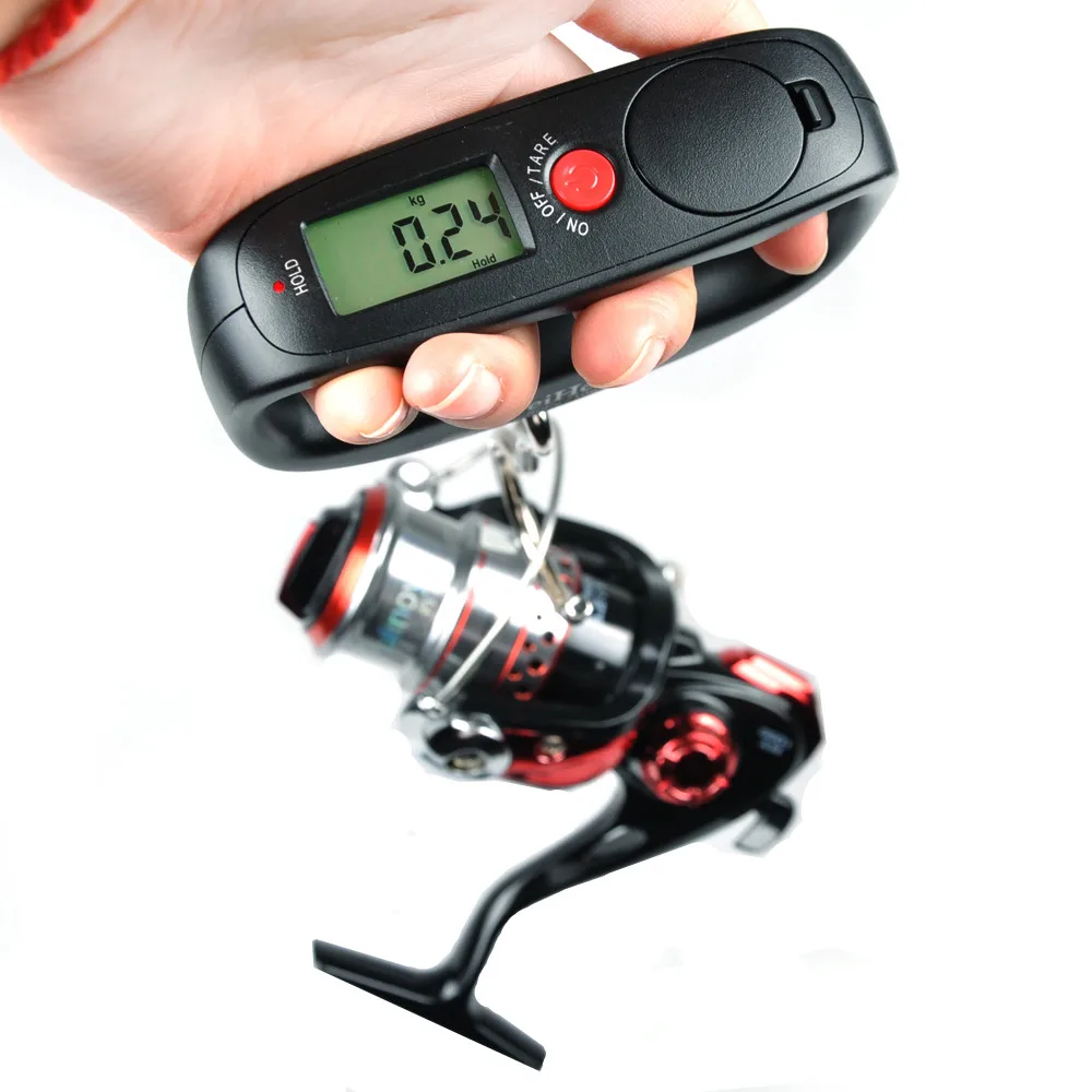 Portable Electronic Fishing Scales LED 50kg/10g Mini Hanging Digital