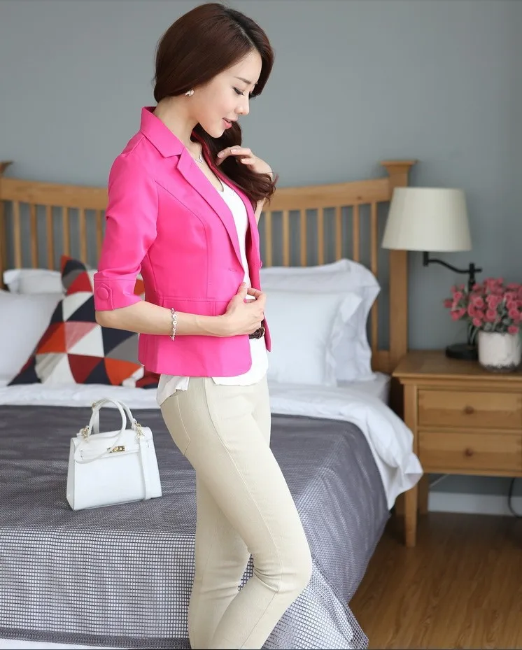 Mr.nut spring and autumn small suit jacket women's Korean version of the self-cultivation seven-point sleeve suit