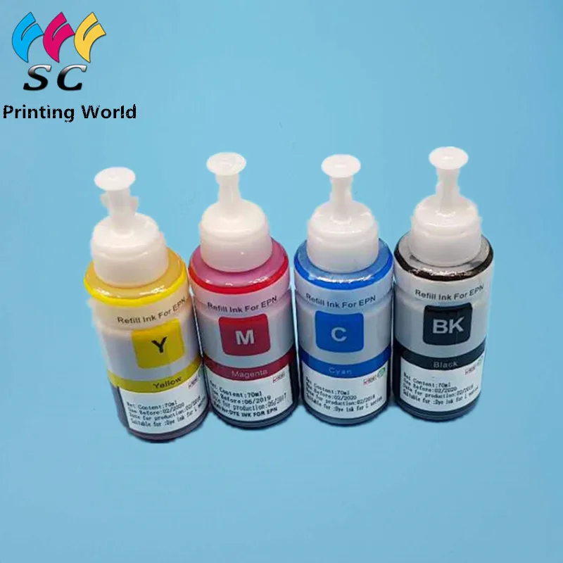 4 шт. чернила для принтера Epson L100 L200 L211 L301 L303 L351 L358 L551 L558 L355 L80 Artisan 50 R380 R260 R280 R265