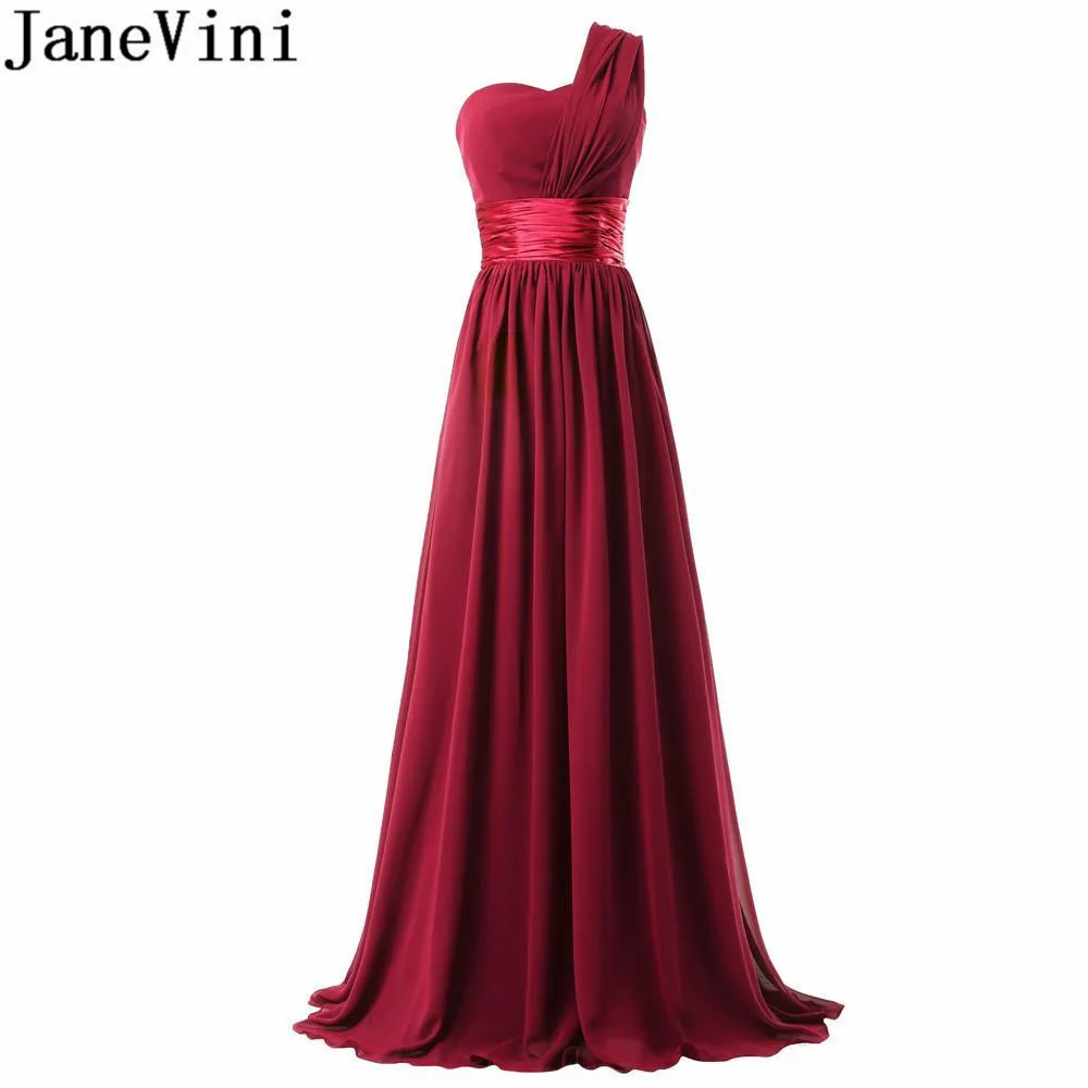 JaneVini Robe Mousseline платье подружки невесты розовое простое шифоновое длинное
