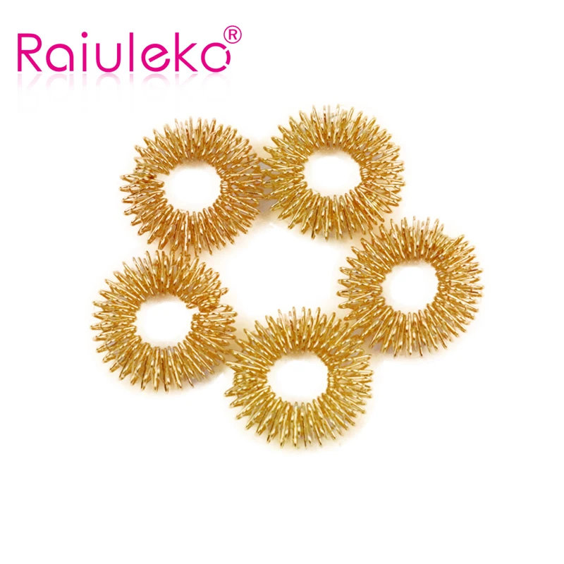 5 Pcs Relaxation Finger Massage Ring Acupuncture Rings Health Care Body Massager Tens Stress Relief Help Sleep