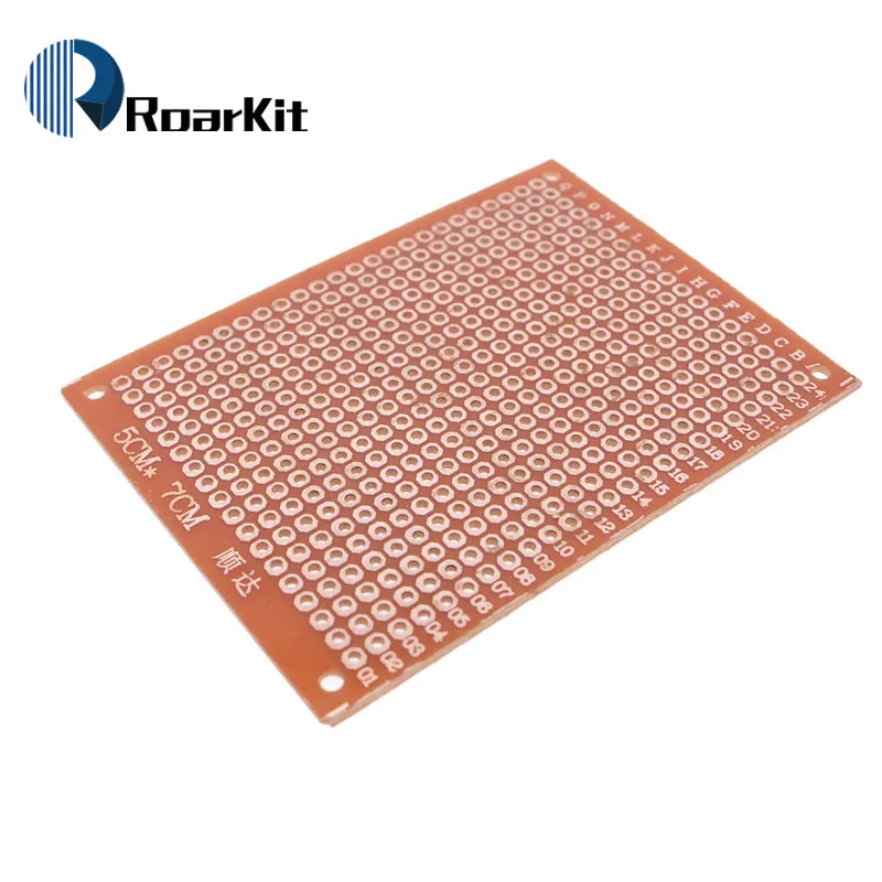 10 шт. 5*7 PCB 5x7 PCB 5 см 7 см DIY Прототип бумага PCB универсальная плата желтый