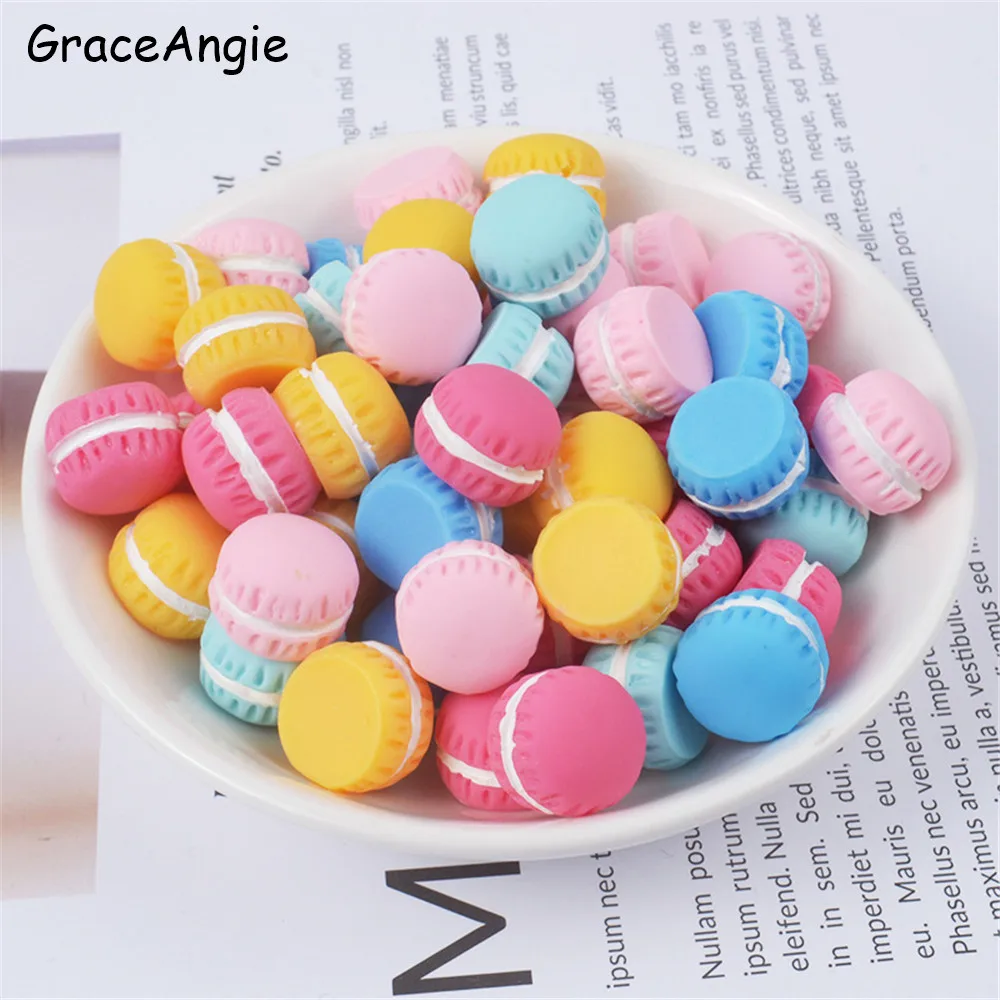 Arcilla polimérica Fimo 12Pcs mixtas Pastel plana espaciador granos encantos 15mm