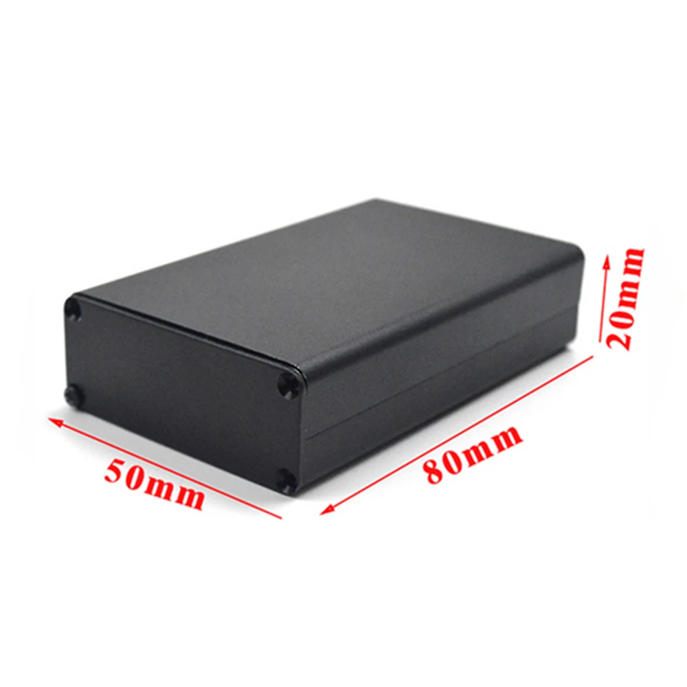 

Black Aluminum PCB Instrument Box Extruded Enclosure DIY Electronic Project Case 80x50x20mm