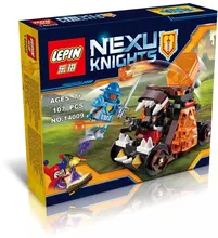 LEPIN 14009 Nexoe Knights Chaos Catapult figures Building Blocks Crust Smasher Royal Guard Model Bricks Toys