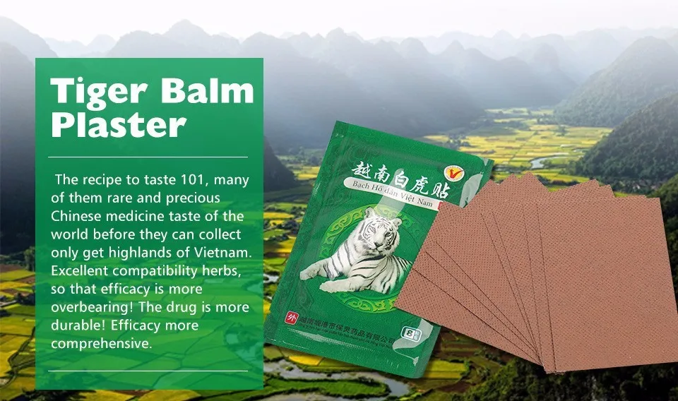 Vietnam White Tiger Balm plaster knee pain plaster for muscular pain relief