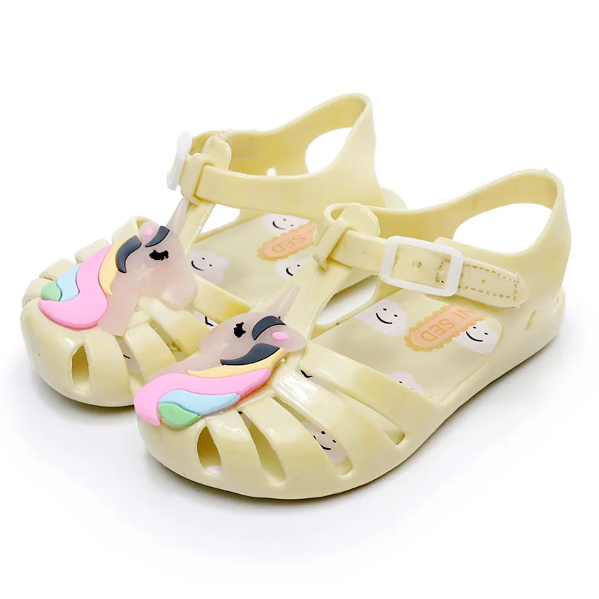 2018 New Kids Mini Jelly Sandals For Baby Children Sandals Girls Summer Cute Unicorn Beach Flat Shoes Infantil Sandalia 2018 New Kids Mini Jelly Sandals For Baby Children Sandals Girls Summer Cute Unicorn Beach Flat Shoes Infantil Sandalia