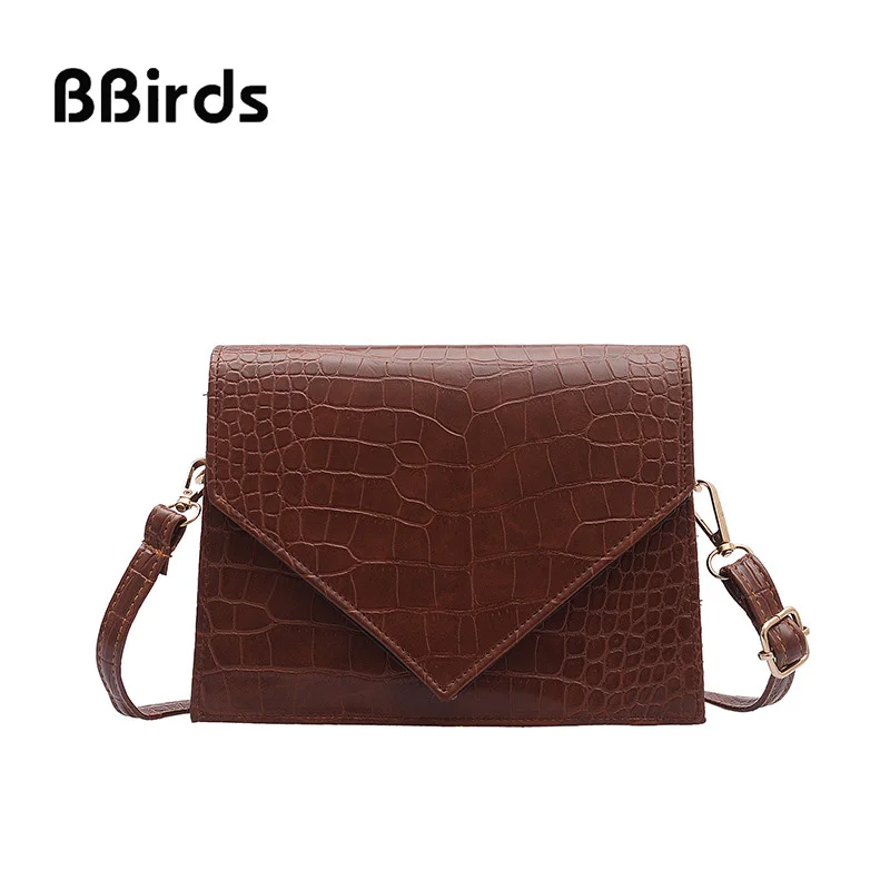 BBirds 2019 Новая модная женская сумка через плечо сумки с узором &quotкрокодиловая