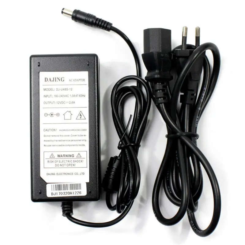 

12VDC 2.6A 40W AC Power supply adapter for LCD monitor 100VAC~240VAC input(One Of IT UK DE FR US/NEMA AU EU Plug)