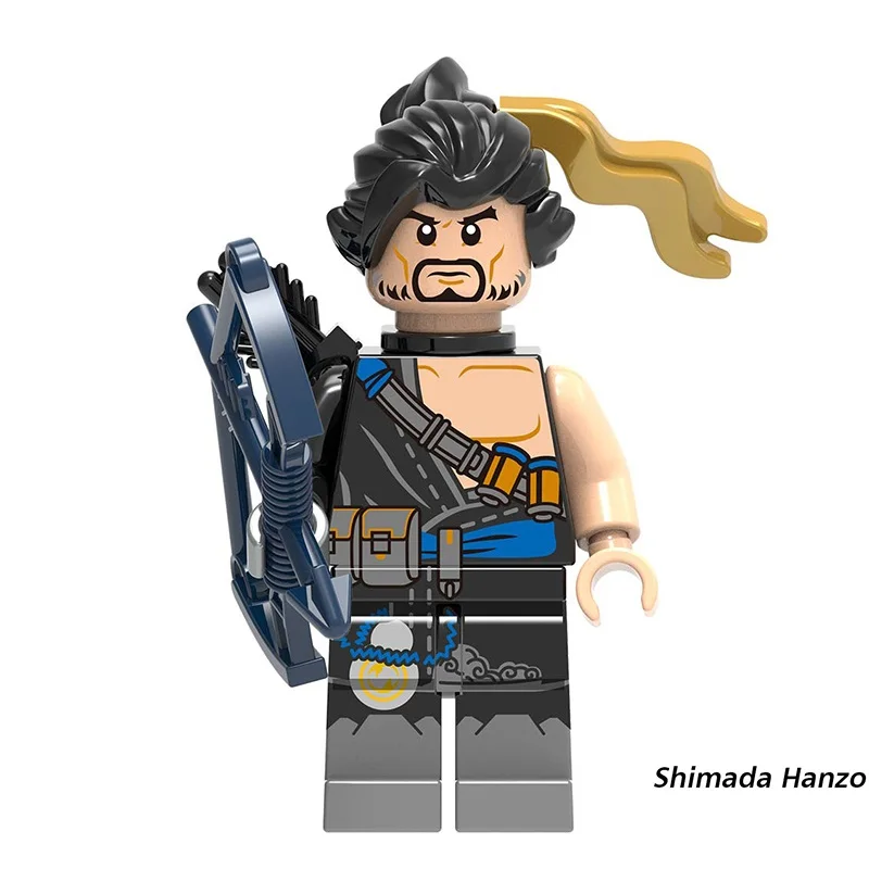 Строительные блоки Legoed OWN minifiged Winston D.Va Jesse.Mccree Reaper Soldier 76 симада хензо детские