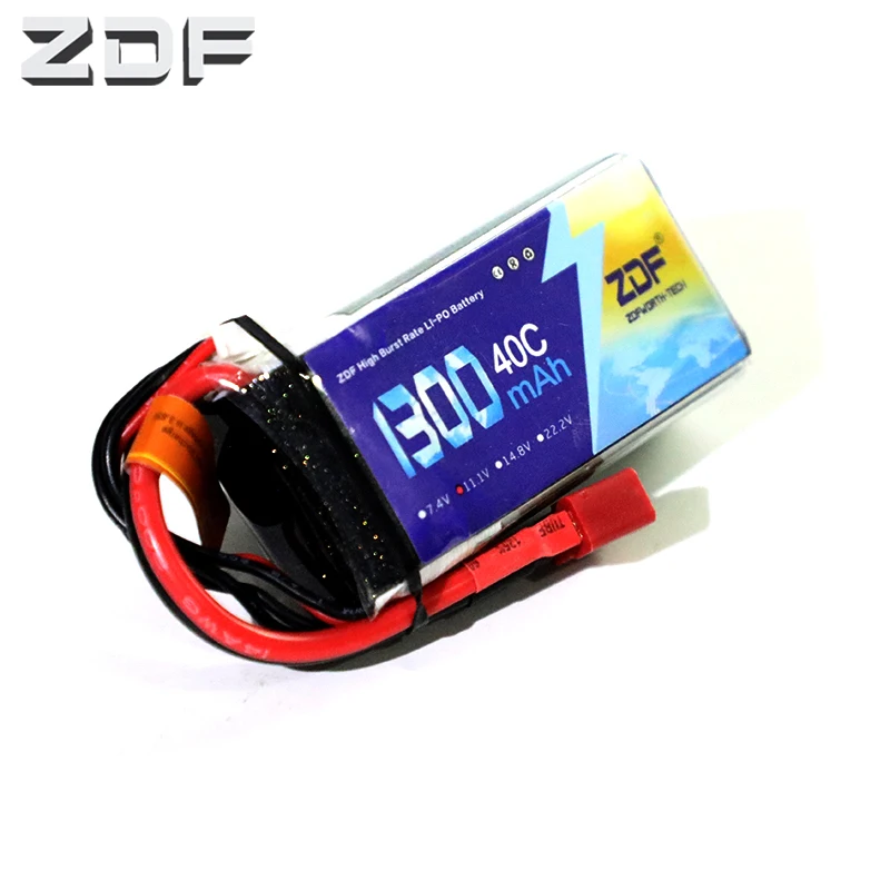 

ZDF 3S 11.1V 1300Mah 40C MAX 80C T Plug Lipo Battery 3s for RC Car Airplane Helicopter Race drone FPV