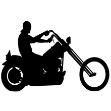10 Colors Dynamic Fashion Handsome Man Motorcycle Speeding Car Stickers Youth Happy Art Form Waterproof Reflective Vinyl Decal
