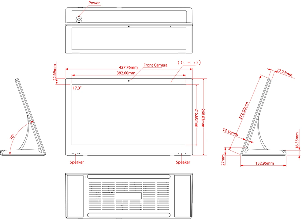 Product chart for 17.3 inch-1