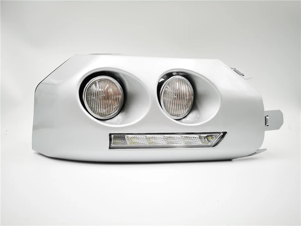 2PCS Car LED DRL Daytime running light fog lamp frame Fog light for Toyota Fj Cruiser 2007 2008 2009 2010 2011 2012 2013
