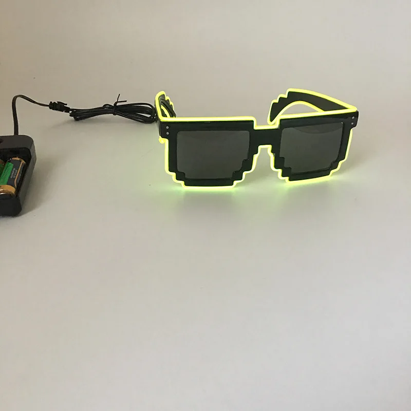 Цветные очки DIY 2020 светодиодный светильник El Wire мигающие EDM EDC вечерние аксессуары