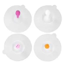 10x10 см Силиконовая крышка для чашки милый маленький росток фасоли термостойкая Герметичная крышка для чашек Высокая Низкая термостойкость Прямая поставка