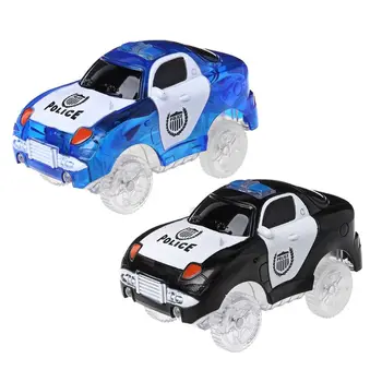 

OOTDTY 1 PC LED Car Toy With Flashing Lights Track Glowing In Dark Racing Cars For Kids Children