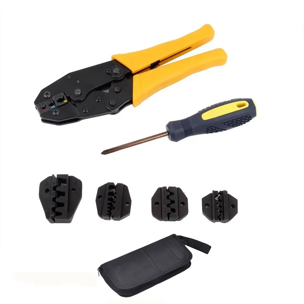 Multitool Ratchet Crimper Plier Set Wire Crimping Tool Kit Screwdriver Wire Crimper Hand Tool Set
