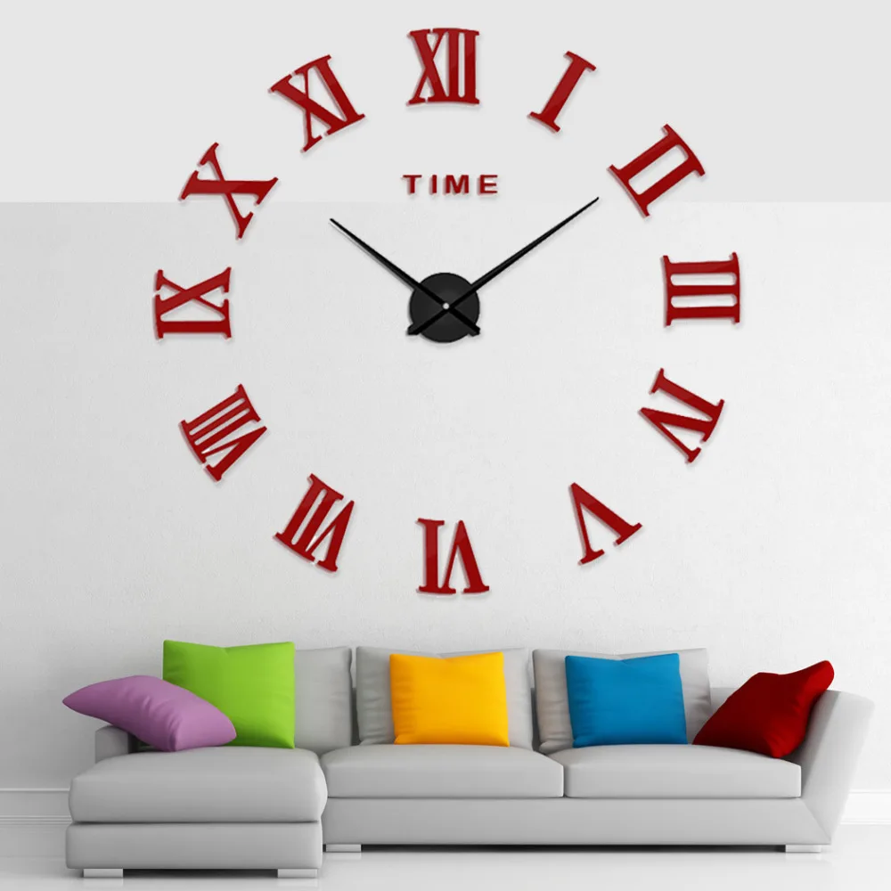 Столовые приборы металлические кухонные настенные часы Horloge 3d Diy акриловые