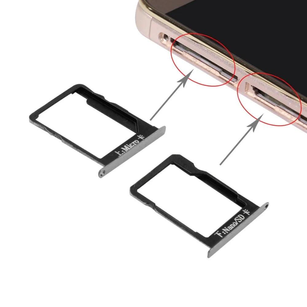 

H SIM Card Tray and Micro SD Card Tray for Huawei Mate 7
