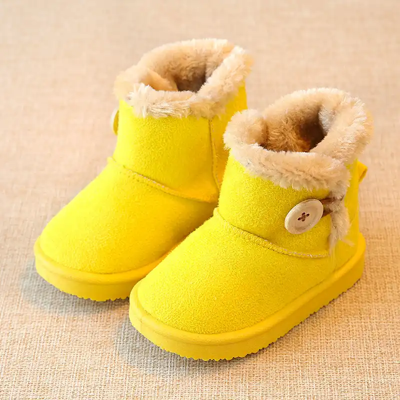 Yellow shoes winter boots Clearance