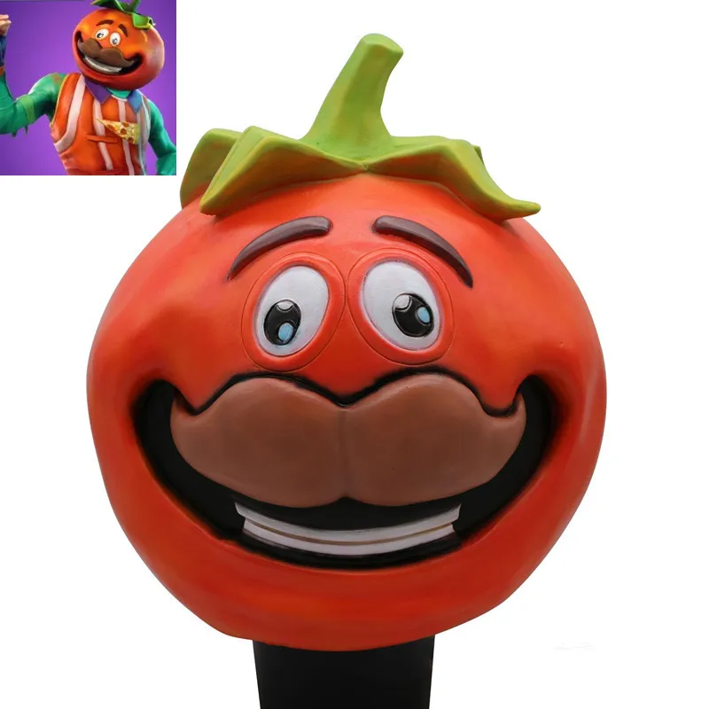 

Tomatohead Mask Game Battle Royale Tomatohead Cosplay Latex Mask Halloween Carnival Masquerade Adult Helmet Full Face Mask