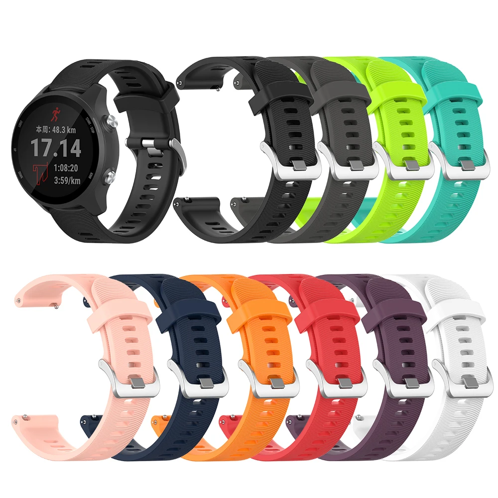 

Watch Band Replacement wristband For Garmin Forerunner 645/245/245M Smart Watch bracelet For Garmin Vivoactive 3 Sport Strap