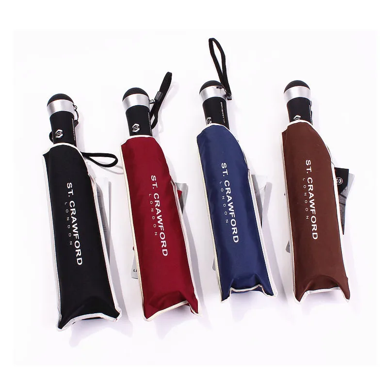 

9 LED Flashlight automatic umbrella parasol folding umbrellas male female parasol Umbrella rain women Windproof Folding Umbrella
