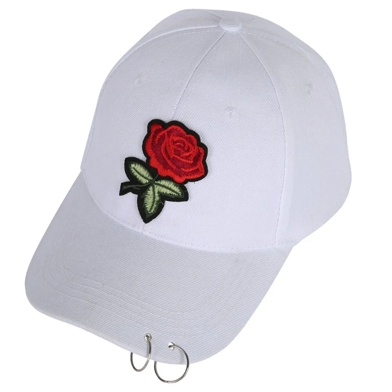 Взрослый хлопок роза в руке Snapback молитва напечатаны кепки для мужчин женщин Регулируемый Гольф кепки - Цвет: D