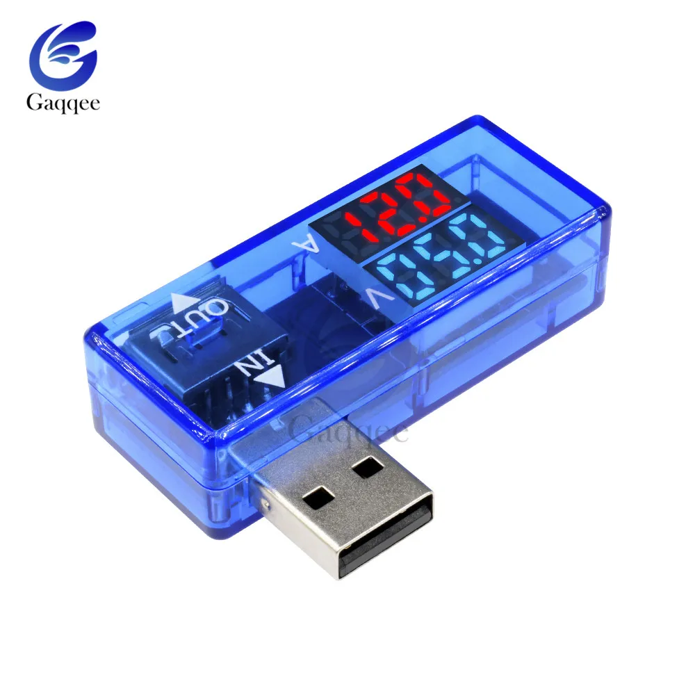 СВЕТОДИОДНЫЙ цифровой 3 Бит USB порт Ток Напряжение зарядки тестовый детектор тестовый er батарея Вольтметр Амперметр зарядное устройство Doctor Meter Красный Синий - Цвет: Blue Case