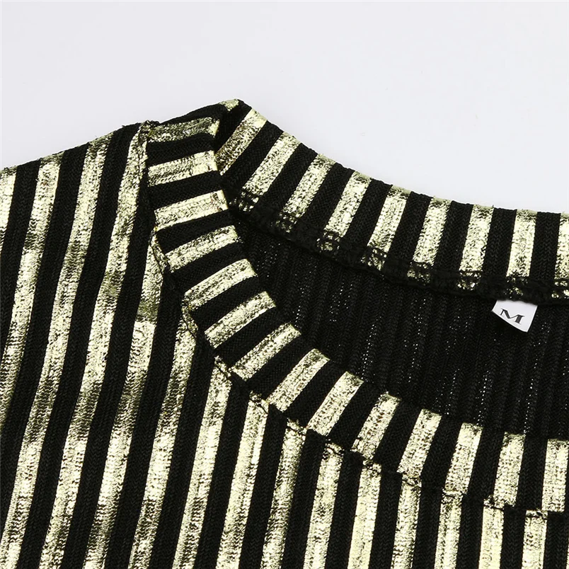 Fashion Womens Summer Short Sleeve O-Neck Sequins Stripe Causal Top Tunic Blouse Shirt Free Shipping And Wholesale F#K01 (5)