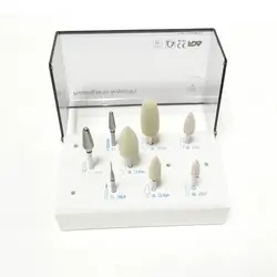 Полировальные инструменты комплект для акрил 8 шт./компл. для зуботехническая лаборатория HP 2.35 мм хвостовиком включают Бур держатель