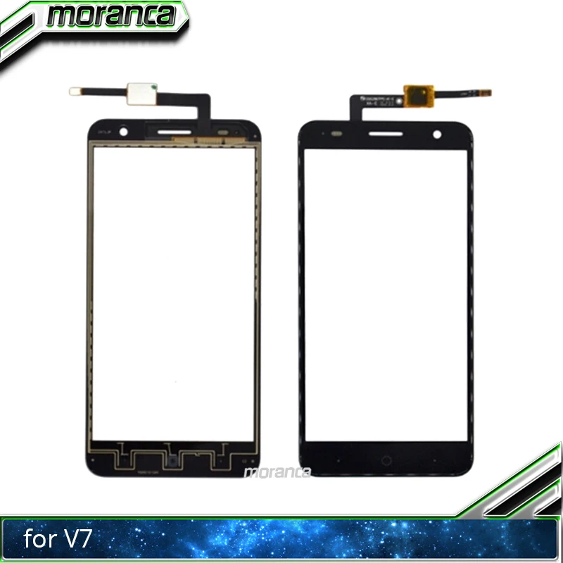 

moranca 5.2" Touch Screen for ZTE Blade V7 Front Glass Digitizer Sensor Touchscreen Lens Black White Replacement Parts