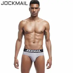 JOCKMAIL новый сексуальный Для мужчин нижнее белье льда шелка Прохладный дышащие трусы Для мужчин гей cueca masculina Человек Трусы скольжения Хомбре