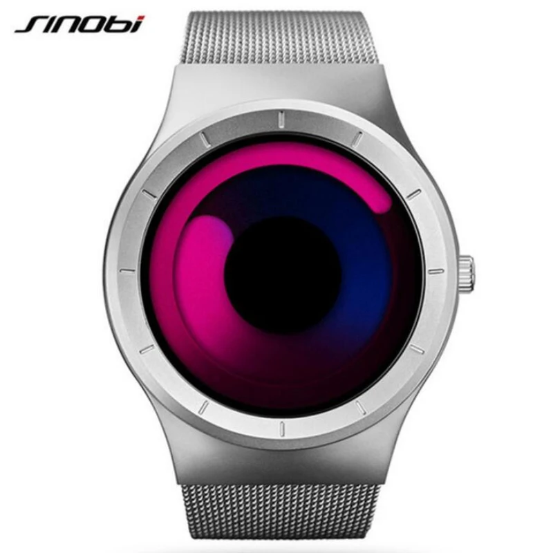 

SINOBI Watch Men Top Brand Luxury Creative Men Watch Fashion Aurora Men's Watch Clock reloj hombre relogio erkek kol saati