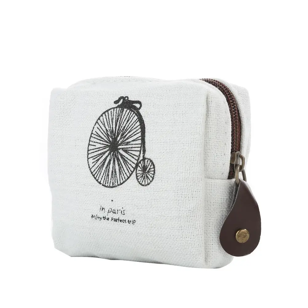 

Lady Girl Canvas Eiffel Tower Coin Purse Wallet Card Key Pouch Bag Storage Bags Key Bag Mini Bag Purse Zipper Women Coin Purse