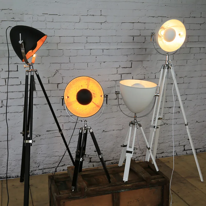 Креативный Штатив для прожектора Лофт кантри промышленность винтажные торшеры с лампами Эдисона Светильник для гостиной