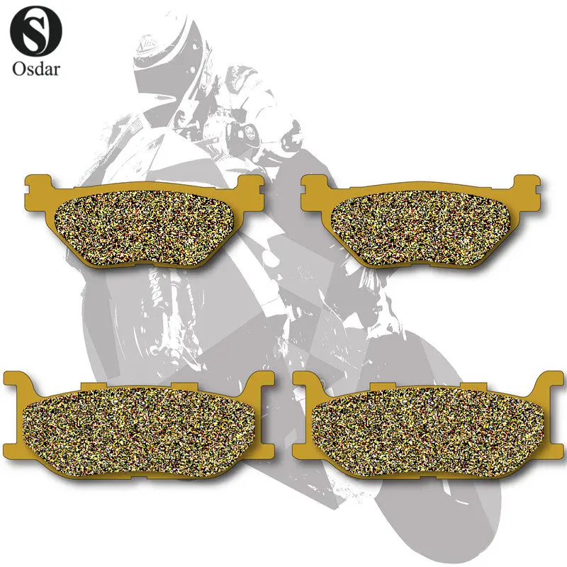 Motorcycle Brake Pads Front+Rear For YAMAHA XP 500 N/P/R T-Max 2001-2003 XVS 950 2009-2010 disc brake pads set fit for yamaha xp500 tmax tmax500 xp 500 n p r t max 2001 2002 2003 1300 stryker 2011 2012 2013 2014 2015