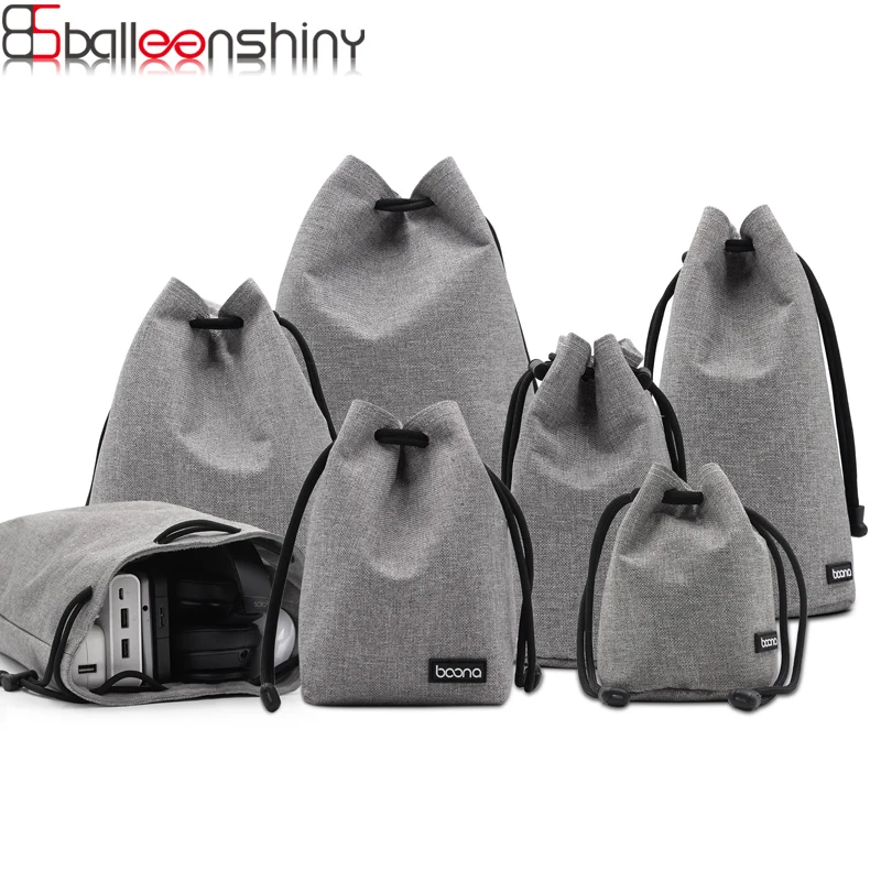 

BalleenShiny For H002-H008 SLR Camera Bag Lens Protect Case For Canon Nikon Sony Camera Orgaizer Waterproof Protective Cover