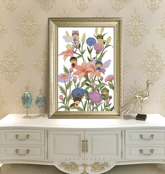 

Bee elves Home Decor Cross Stitch Kits Decorative paintings Chinese Embroidery Needlework DMC Counted Cross-stitch set DIY Gifts