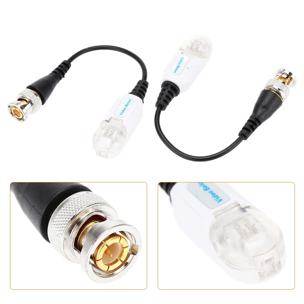10Pairs 20Pieces CCTV Video Balun Anti-thunder Twisted Passive Video BNC Passive Video Balun Transceiver CAT5 UTP Adapter