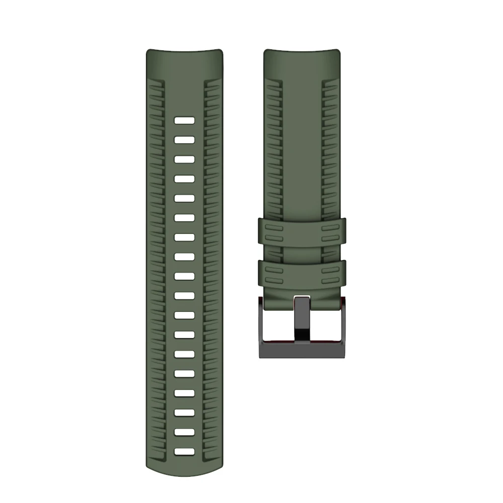 Durable Soft Silicone Outdoor Sport Watch Band Strap, 24mm,