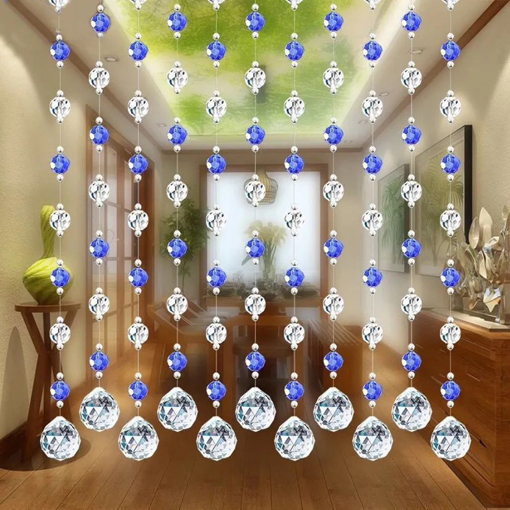 1 м хрустальный стеклянный шарик занавеска Роскошная гостиная спальня окно двери Свадебный декор не содержит подвески#0308